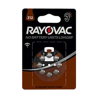 Батарейка Rayovac ACOUSTIC ZA312 BL8 Zinc Air 1.45V 0%Hg (8/80/800)