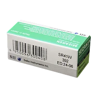 Батарейка SEIZAIKEN 392 (SR41W) Silver Oxide 1.55V (1/10/100/1000) 