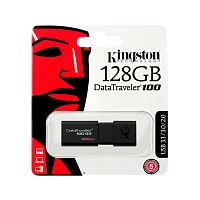 Флеш-накопитель Kingston DataTraveler 100 G3 128GB USB3.0 пластик черный