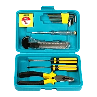 Набор инструментов Smartbuy One Tools 11 предметов, отверт.,тестер, плоског.,рулетка,ключи шестигр.