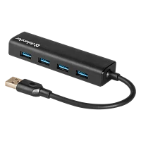 USB-Хаб Defender Quadro Express 4USB USB3.0 черный (1/100)