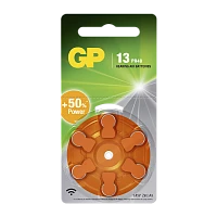 Батарейка GP ZA13 BL6 Zinc Air 1.45V (6/60/300/3000)
