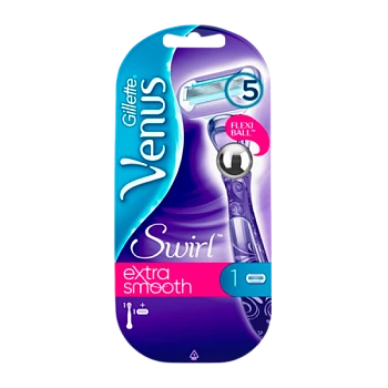 Бритва Gillette "VENUS Swirl" 5 лезвий 1 кассета ENG (1/6)