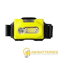 Фонарь налобный Фаzа H6-L3W 3W 1LED от батареек IP44 3 режима черный зеленый (1/12/48)