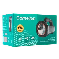 Фонарь ручной Camelion LED29364 5W LED+COB от аккумулятора 3 режима серый (1/6/24)
