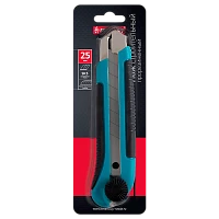 Нож строительный Smartbuy 25мм выдвижной ABS+TPR корпус голубой