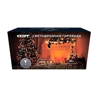 Гирлянда Старт НГ 200LED 10.0м нить 8 режимов белый
