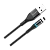Кабель Borofone BU16 USB (m)-Lightning (m) 1.0м 2.4A нейлон магнит черный (1/63/252)