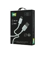 Кабель MORE CHOICE K85as USB (m)-Type-C (m) 1м 6A 66W ПВХ QC3.0 белый (1/20/200)
