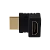 Переходник GoPower HDMI (m)-HDMI (f) угловой 4K 60Hz черный в пакете (1/500)