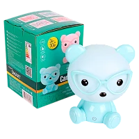 Светильник настольный Camelion KD-890 3W 1LED IP20 на основании сенс. 1.0м голубой (1/12)