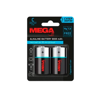 Батарейка Promega LR14 C BL2 Alkaline 1.5V (2/12/192/7680)