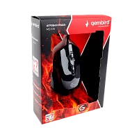 Мышь проводная Gembird MG-570 игровая черный (1/40)