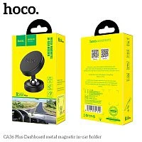 Держатель автомобильный HOCO CA36 Plus на торпеду магнит черный (1/210)