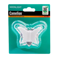Ночник Camelion NL-259 "бабочка RGB" LED 0.3W 220V в розетку (1/30/120)