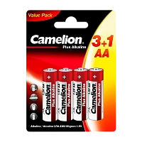 Батарейка Camelion Plus LR6 AA BL3+1 Alkaline 1.5V (4/48/576)