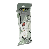 Удлинитель Старт S 3р.С/З 10A 3.0м с выкл. IP20 белый (1/20)