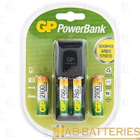 З/У для аккумуляторов GP PB330 Standard AA/AAA 2 слота +2AA 2100mAh/2AA 750mAh (1/8)