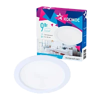 Светильник светодиодный Космос DownL9W6400K 9W 220V IP20 потолочный белый