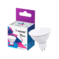 Лампа светодиодная Космос JCDR GU5.3 10.5W 6500К 220V софит матовая (1/10/80)