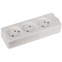 Колодка ЭРА K 3р.Б/З белый (1/10/40)