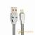 Кабель HOCO U14 USB (m)-Lightning (m) 1.2м 2.4A TPE серый (1/50/300)