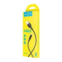 Кабель HOCO X25 USB (m)-Lightning (m) 1м 2.0A ПВХ черный (1/30/300)