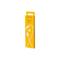 Кабель Borofone BX19 USB (m)-Lightning (m) 1м 2.4A ПВХ белый (1/648)
