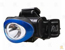 Фонарь налобный Smartbuy SBF-HL017-B 1LED от батареек IPX3 3 режима синий (1/100)