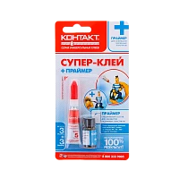 Супер-клей Контакт 3г универсальный +праймер BL1 (1/10/200)