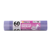 Мешки для мусора Paterra OVERLAP 60л ПНД 10шт. с завязками (1/25)