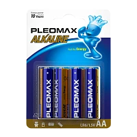 Батарейка Pleomax LR6 AA BL4 Alkaline 1.5V (4/40/400/19200)