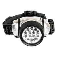 Фонарь налобный Ultraflash LED5352 1.2W 14LED от батареек 4 режима черный (1/5/100)