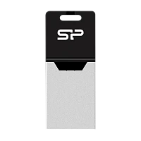 Флеш-накопитель Silicon Power Mobile X20 8GB USB2.0 microUSB (m) металл серебряный