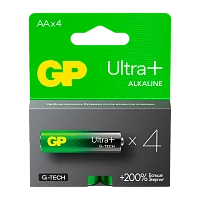 Батарейка GP ULTRA PLUS G-tech LR6 AA BL4 Alkaline 1.5V (4/40/320) R