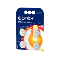 Батарейка Фотон CR2016 BL4 Lithium 3V (4/80/480)