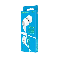 Наушники внутриканальные Borofone BM47 с микр. белый (1/72/288)