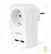 Сетевой переходник Smartbuy универсальный 1р.С/З 1USB белый
