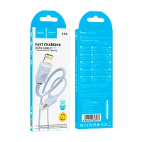 Кабель HOCO X114 USB (m)-Lightning (m) 1м 2.4A ПВХ синий (1/31/310)