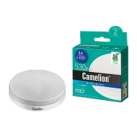 Лампа светодиодная Camelion GX53 6W 6500К 170-265V таблетка матовая (1/5/100)