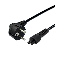 Кабель питания GoPower евровилка CEE 7/7-IEC 320 C5 1.8м ПВХ 0.75мм черный (1/100)