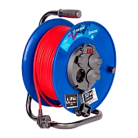 Удлинитель Космос 4р.С/З 16A 50.0м ПВС 3x1.5мм² IP44 на катушке (1)