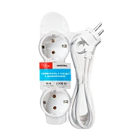 Удлинитель Smartbuy NEW 3р.С/З 16A 1.5м ПВС 3x1мм² белый (1/32)