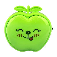 Ночник Camelion NL-232 "Яблоко" 220V в розетку зеленый (1/18/72)