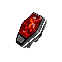 Фонарь велосипедный Космос 401B 4LED от батареек IP54 4 режима черный (1/24/240)