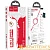 Кабель HOCO U97 USB (m)-Lightning/Type-C (m) 1.0м 2.4A пластик красный белый (1/22/220)