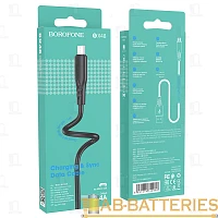 Кабель Borofone BX48 USB (m)-microUSB (m) 1м 2.4A ПВХ черный (1/360)