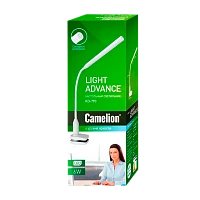 Светильник настольный Camelion KD-793 6W 230V 1LED струбцина сенс. 4 ур.ярк. +лампа черный (1/12)