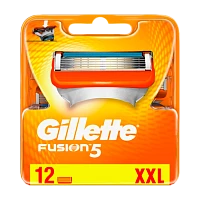 Сменные кассеты Gillette "FUSION" 5 лезвий 12шт. (цена за 1 шт) (12/120)
