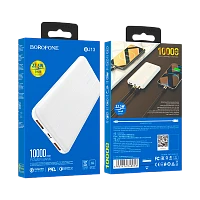 Внешний аккумулятор Borofone BJ13 10000mAh 3.0A Micro/Type-C белый (1/42)